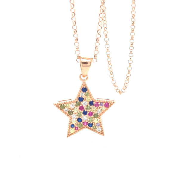 Halskette Colorful Star